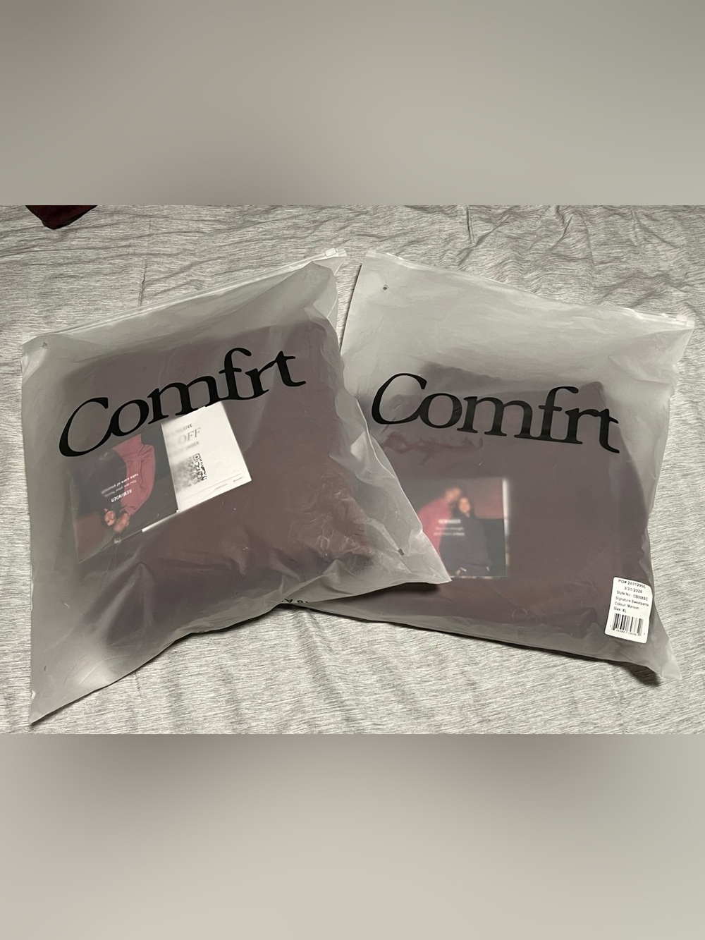 Comfrt Signature Hoodie and Pants Set in Maroon